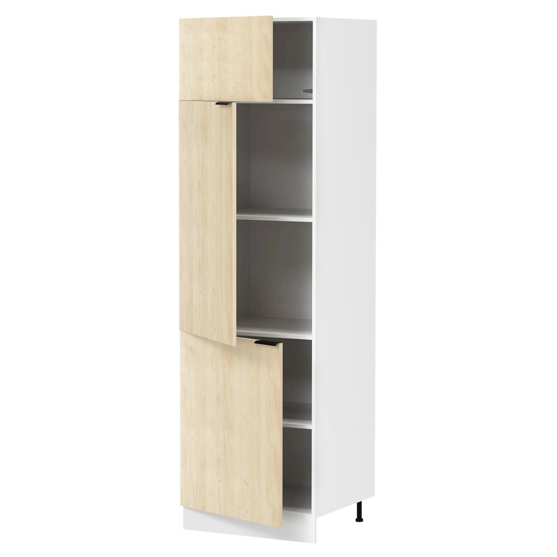 Ayoki 207cm Kitchen Pantry, Natural brown