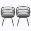 CHAISE, 2PCS avec 2 coussins, gris