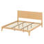 Lit plateforme en bois de bambou-410088882