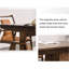 Ensemble de bureau et de chaise de style simple