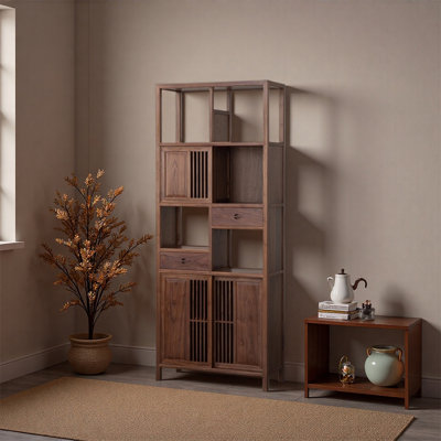 New Chinese style traditional display bookcase