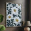 «Bright White Flowers I», reproduction encadrée - bois massif-1058515367