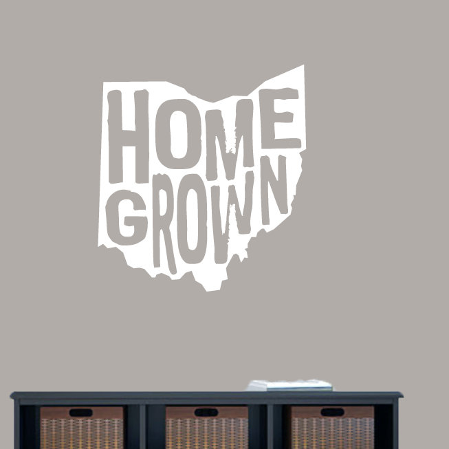 Décalcomanie murale ohio maison, Blanc