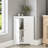 White Corner Cabinet With 2 Doors And Adjustable Shelf - Freestanding For Bathroom, Kitchen, Living Room Sleek Storage In Inviting Organization Concept