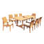 Estevan Outdoor 11 - Piece Teak Dining Set-885946592-806443927
