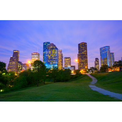 Twilight From Park by LUNAMARINA - Wrapped Canvas Print