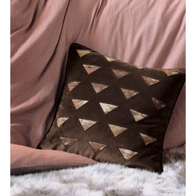 Fossil Geometric Velvet Throw Pillow