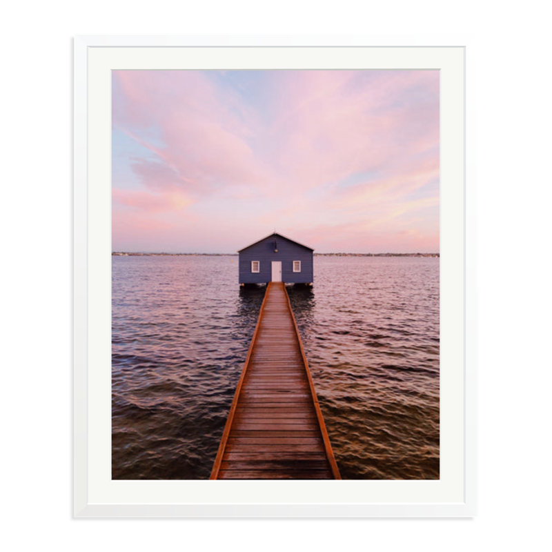 Little Blue Boat House by Ahmad Al-Dabagh, XXLarge, White