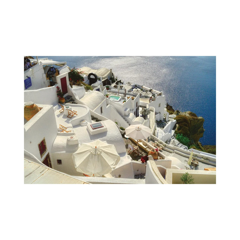 Santorini Oia Greece by Zoe Schumacher - Wrapped Canvas Print, 20.32 cm H x 30.48 cm W