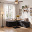 Ensemble de banc de rangement en forme de L (3 pièces), boîte de rangement modulaire moderne pour salon, salle à manger, chambre-743647483
