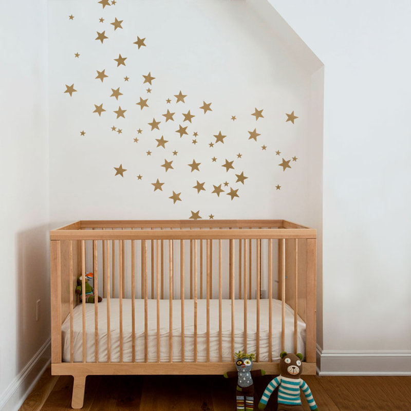 Décalcomanie murale petites étoiles