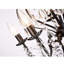 Lustre classique / traditionnel noir à 5 lumières de style bougie Wilkerson