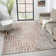 Vista Transitional Geometric Distressed Indoor Machine Washable Area Rug