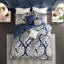 Housse de couette double / grand avec motif complexe et coussins décoratifs 6 pièces, motif multicolore 3