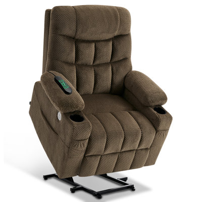 Dual Motor Extra Wide Power Lift Chair for Elderly, Infinite Position, 170° Lay Flat, Heavy Duty Lift Recliner Chair for Big and Tall with Extended Footrest