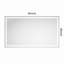 Miroir à DEL avec façade et rétroéclairage, miroir mural avec cadre en aluminium pour salle de bain-1580438968