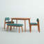 Boston 4 - Person Solid Wood Top Four Leg Dining Set-218578025