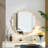 Solid Wood Wavy Square Mirror Wall Decor-1335086888-1335086890