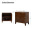 Armoire d'appoint rectangulaire en bois manufacturé et à 2 portes Isabele-1287184493