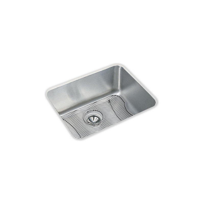 Lustertone 23.5" L x 18.25" W Undermount Kitchen Sink Kit