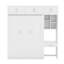 Lit escamotable double pleine grandeur avec bureau
