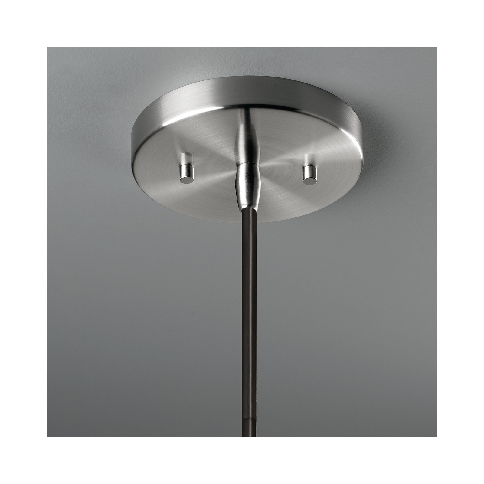Leni Single Light Ceramic Dimmable Pendant, Antique Patina, Brushed Nickel