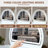 Makeup Vanity Set With Mirror And Lights, Drawer, White