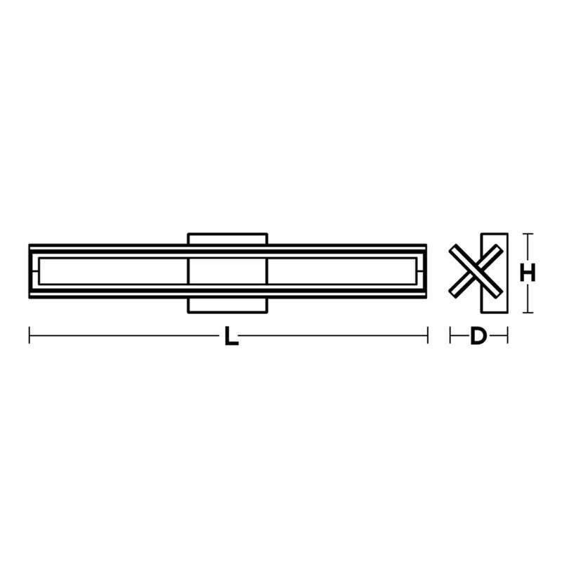 Dhulin Dimmable LED Bath Bar, Satin Nickel