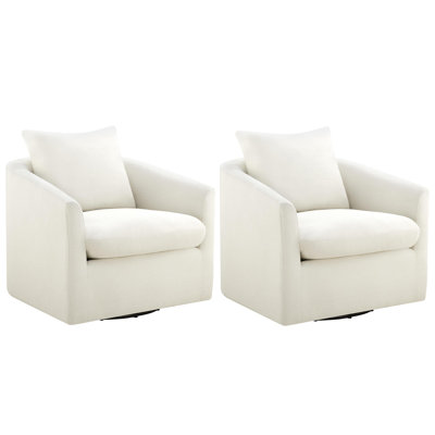 Fauteuil d'appoint pivotant rembourré Menta