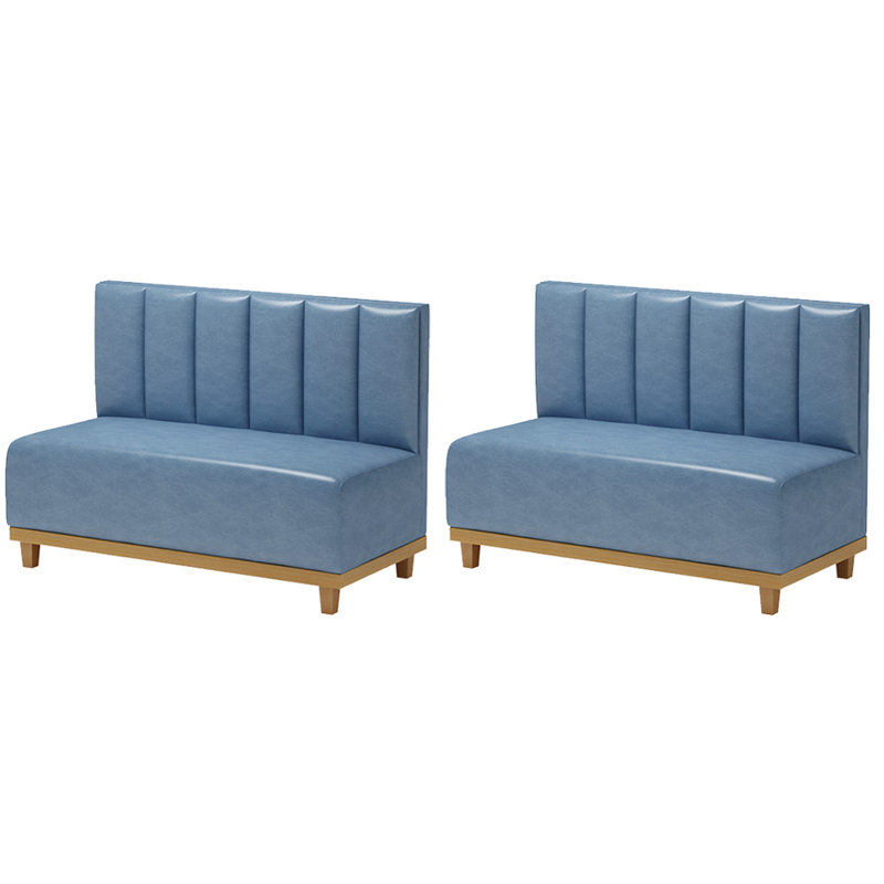 Banc rembourré en similicuir Light Luxury Simple Cafe