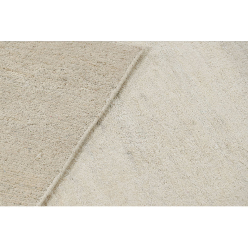 Rug & Kilim’S Modern Textural Rug In Solid Cream