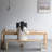 Burlywood Rectangular Solid Wood Dining Table-108933794