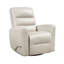Fauteuil inclinable et oscillant beige en similicuir-1223831736