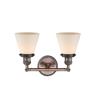 Éclairage de salle de bain à intensité variable 2 lumières