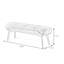 Banc rembourré 100% lin-100355616