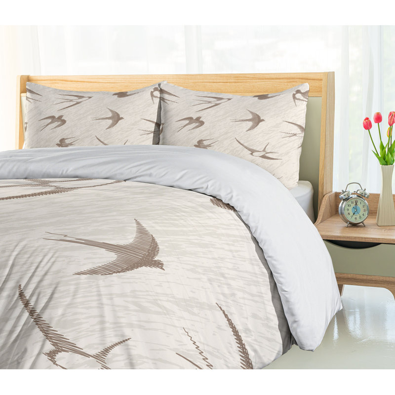 Coastal Polyester Duvet Cover, Queen Duvet Cover + 2 Shams