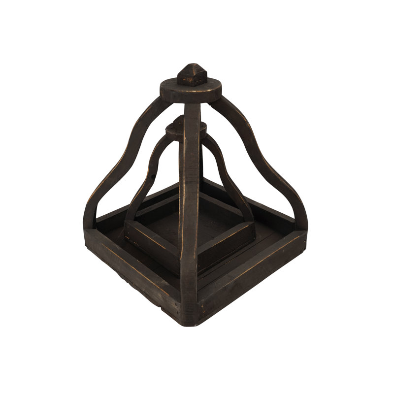 Lanternes en bois Bell Farmhouse, Noir