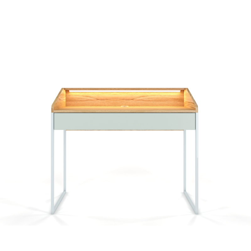 Caolain Desk, Yellow/Pastel Green