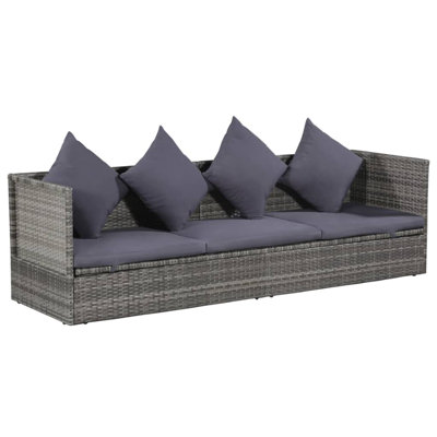 Desberg 78.7" Wide Rectangle Patio Daybed with Cushions by Latitude Run