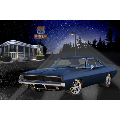 Diners and Cars VI - Graphic Art