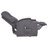 Louie Chenille Upholstered Power Lift Massage Chair Grey-147157108