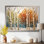Bouleau saisonnier bois de bouleau III - arbre, art mural