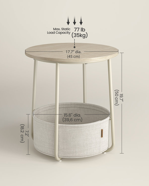 Lauranne Side Table with Storage