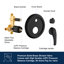 Robinet de douche avec valve brute-70488182