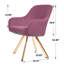 Fauteuil d'appoint pivotant de 24,4 po Rhudie-91895219