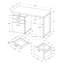 Bureau d'ordinateur, bureau personnel, ordinateur portable, installation à gauche, à droite, tiroirs de rangement, L 48 po, travail, stratifié, métal, contemporain, moderne-1606093107