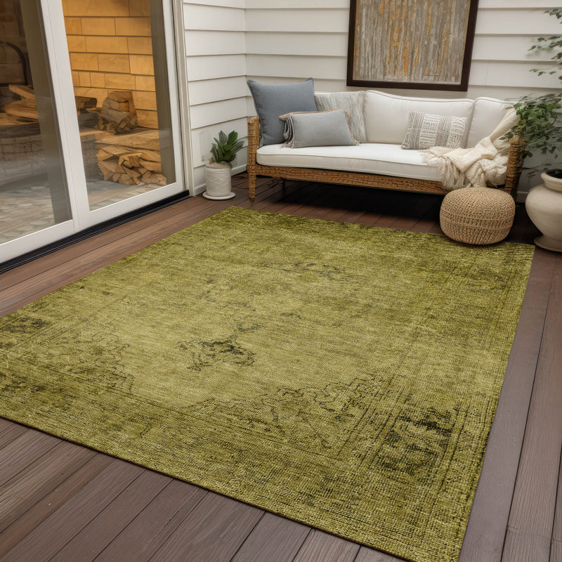 Tapis intérieur / extérieur Ayush, Rectangulaire 8 pi x 10 pi