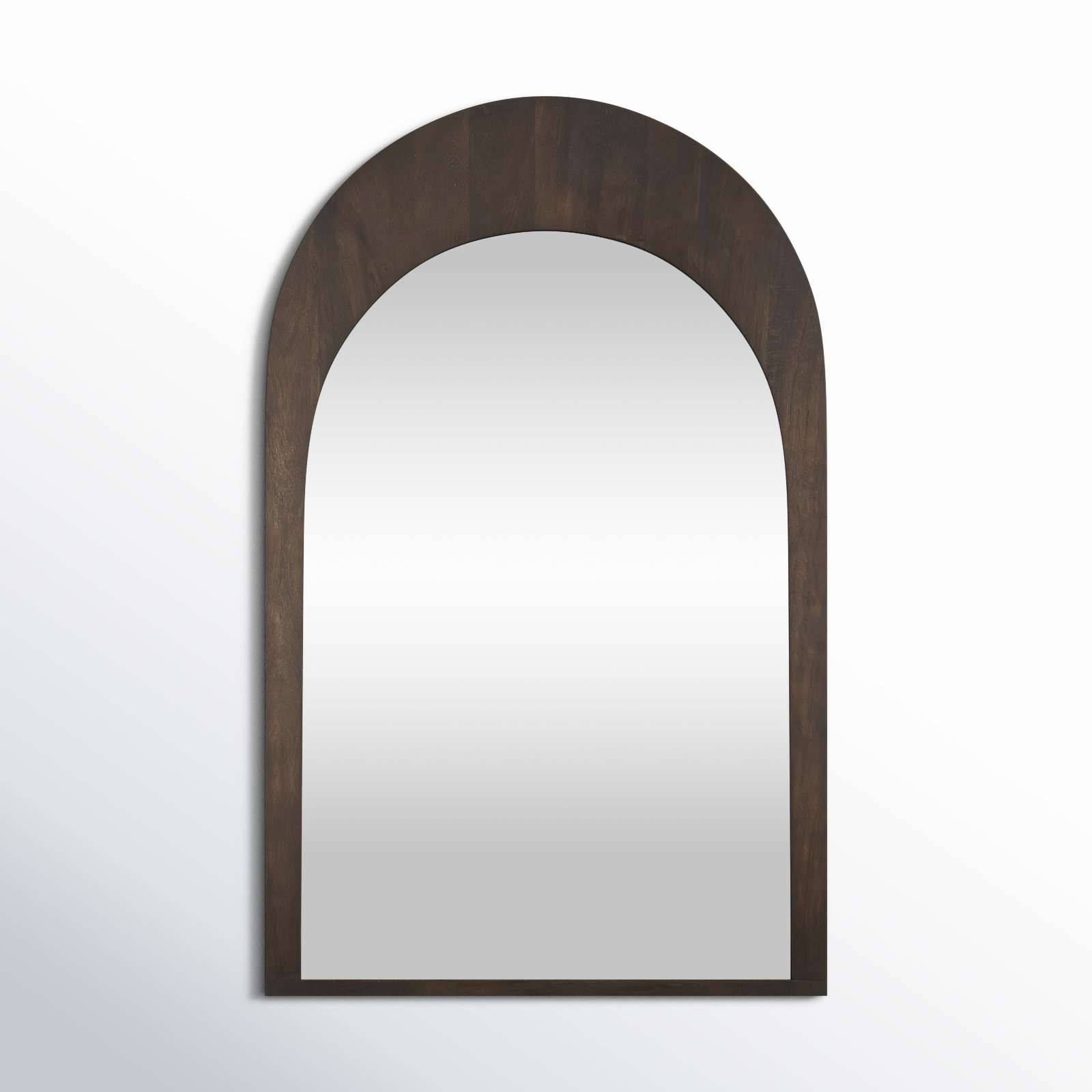 Vixe Solid Wood Mirror, Dark Brown, 48" x 30"