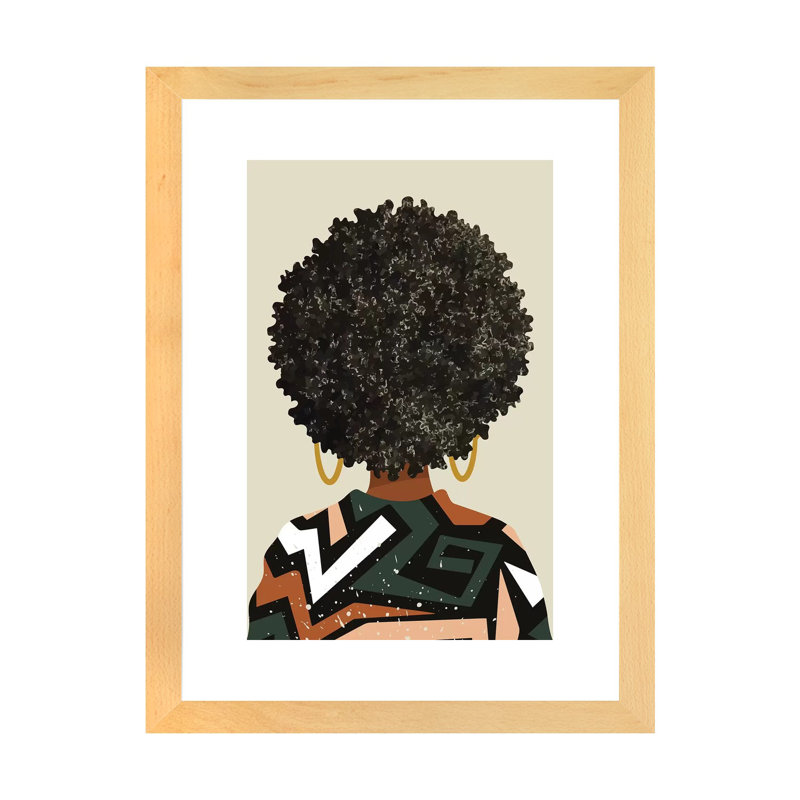 «Black Art Matter», reproduction d'impression, Blanc, Toile avec cadre en bois beige, H 24 po x l 32 po x P 1 po