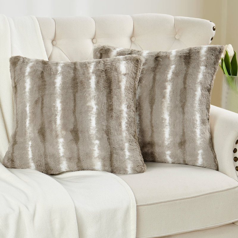 Housse de coussin Amanda, Gris taupe
